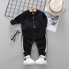 Load image into Gallery viewer, Unisex Cotton Long Sleeve Tracksuit T-Shirt Pants 2 Pcs/Suit