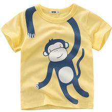 Load image into Gallery viewer, Boy Cartoon Printed  Dinosaur T-Shirt