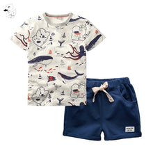 Load image into Gallery viewer, 2PCS Children's Sets Boys O-Neck T-Shirt and Pants Shorts