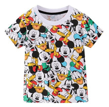 Load image into Gallery viewer, Boys Cartoon Mickey Shorts Denim Pants ,Short Sleeve T Shirt