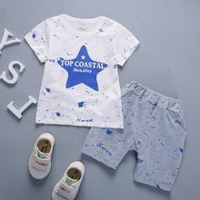 Load image into Gallery viewer, infant & Toddler Boy Cotton Short Sleeves Clothes Tops + Pants