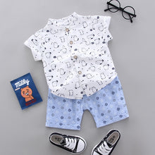Load image into Gallery viewer, infant & Toddler Boy Cotton Short Sleeves Clothes Tops + Pants
