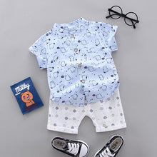 Load image into Gallery viewer, infant & Toddler Boy Cotton Short Sleeves Clothes Tops + Pants