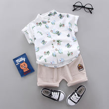 Load image into Gallery viewer, infant & Toddler Boy Cotton Short Sleeves Clothes Tops + Pants