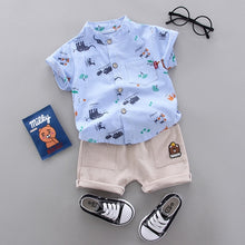 Load image into Gallery viewer, infant & Toddler Boy Cotton Short Sleeves Clothes Tops + Pants