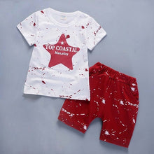 Load image into Gallery viewer, infant & Toddler Boy Cotton Short Sleeves Clothes Tops + Pants