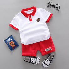 Load image into Gallery viewer, infant & Toddler Boy Cotton Short Sleeves Clothes Tops + Pants