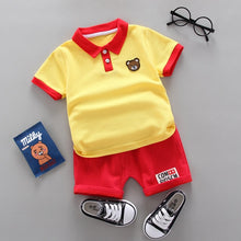 Load image into Gallery viewer, infant & Toddler Boy Cotton Short Sleeves Clothes Tops + Pants