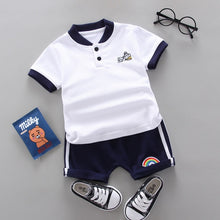 Load image into Gallery viewer, infant & Toddler Boy Cotton Short Sleeves Clothes Tops + Pants