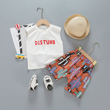 Load image into Gallery viewer, infant & Toddler Boy Cotton Short Sleeves Clothes Tops + Pants