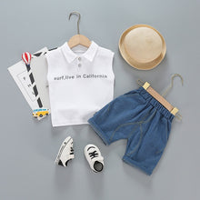 Load image into Gallery viewer, infant & Toddler Boy Cotton Short Sleeves Clothes Tops + Pants