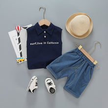 Load image into Gallery viewer, infant & Toddler Boy Cotton Short Sleeves Clothes Tops + Pants