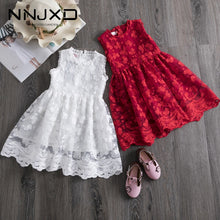 Load image into Gallery viewer, Girls Summer Lace And Ball Design Party Dress