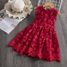 Load image into Gallery viewer, Girls Summer Lace And Ball Design Party Dress