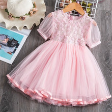 Load image into Gallery viewer, Girls Summer Lace And Ball Design Party Dress