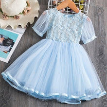 Load image into Gallery viewer, Girls Summer Lace And Ball Design Party Dress