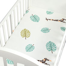 Load image into Gallery viewer, 100% Cotton Fitted Sheet For Baby Crib Mattress Cover Protector