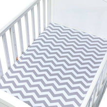 Load image into Gallery viewer, 100% Cotton Fitted Sheet For Baby Crib Mattress Cover Protector
