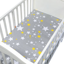 Load image into Gallery viewer, 100% Cotton Fitted Sheet For Baby Crib Mattress Cover Protector