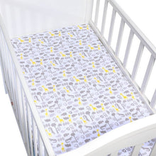 Load image into Gallery viewer, 100% Cotton Fitted Sheet For Baby Crib Mattress Cover Protector