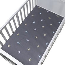 Load image into Gallery viewer, 100% Cotton Fitted Sheet For Baby Crib Mattress Cover Protector