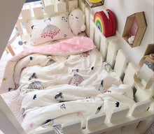 Load image into Gallery viewer, 3Pcs 100% Cotton Crib Bed Linen Kit