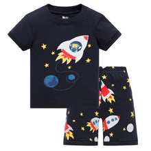 Load image into Gallery viewer, Superhero short sleeve pajamas