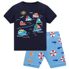 Load image into Gallery viewer, Superhero short sleeve pajamas