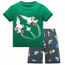 Load image into Gallery viewer, Superhero short sleeve pajamas