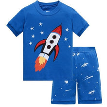 Load image into Gallery viewer, Superhero short sleeve pajamas