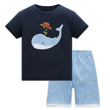 Load image into Gallery viewer, Superhero short sleeve pajamas