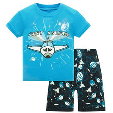 Load image into Gallery viewer, Superhero short sleeve pajamas