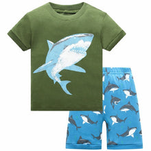 Load image into Gallery viewer, Superhero short sleeve pajamas