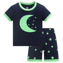 Load image into Gallery viewer, Superhero short sleeve pajamas