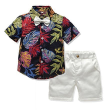 Load image into Gallery viewer, Children Clothing Sets Tops/Shorts Belt 3 Pcs