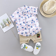 Load image into Gallery viewer, Toddler Boy Summer Shirt Clothing Suit set