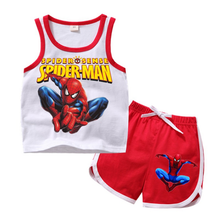 Load image into Gallery viewer, Cartoon girls clothing sets top+pant 2Pcs/sets and casual boys clothes sport suits outfit