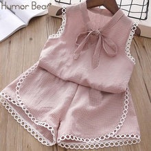 Load image into Gallery viewer, Baby Girl Clothes Chiffon bowknot coat+Pants 1-4Y