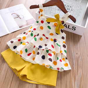 Baby Girl Clothes Chiffon bowknot coat+Pants 1-4Y