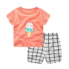 Load image into Gallery viewer, Cartoon toddler girls clothing sets top+pant 2Pcs/sets and casual boys clothes sport suits outfit