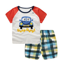 Load image into Gallery viewer, Cartoon toddler girls clothing sets top+pant 2Pcs/sets and casual boys clothes sport suits outfit