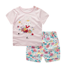 Load image into Gallery viewer, Cartoon toddler girls clothing sets top+pant 2Pcs/sets and casual boys clothes sport suits outfit