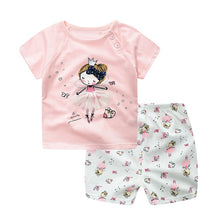 Load image into Gallery viewer, Cartoon toddler girls clothing sets top+pant 2Pcs/sets and casual boys clothes sport suits outfit