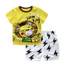 Load image into Gallery viewer, Cartoon toddler girls clothing sets top+pant 2Pcs/sets and casual boys clothes sport suits outfit