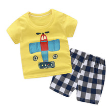 Load image into Gallery viewer, Cartoon toddler girls clothing sets top+pant 2Pcs/sets and casual boys clothes sport suits outfit