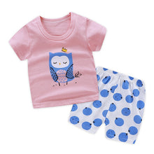 Load image into Gallery viewer, Cartoon toddler girls clothing sets top+pant 2Pcs/sets and casual boys clothes sport suits outfit