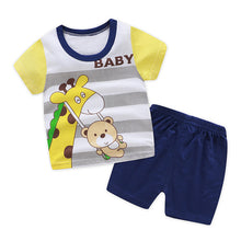 Load image into Gallery viewer, Cartoon toddler girls clothing sets top+pant 2Pcs/sets and casual boys clothes sport suits outfit