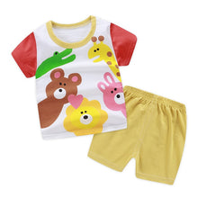 Load image into Gallery viewer, Cartoon toddler girls clothing sets top+pant 2Pcs/sets and casual boys clothes sport suits outfit