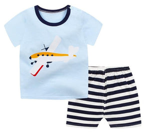 Cartoon toddler girls clothing sets top+pant 2Pcs/sets and casual boys clothes sport suits outfit