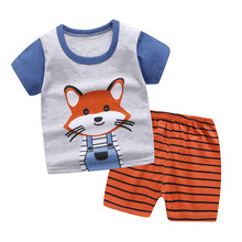 Load image into Gallery viewer, Cartoon toddler girls clothing sets top+pant 2Pcs/sets and casual boys clothes sport suits outfit